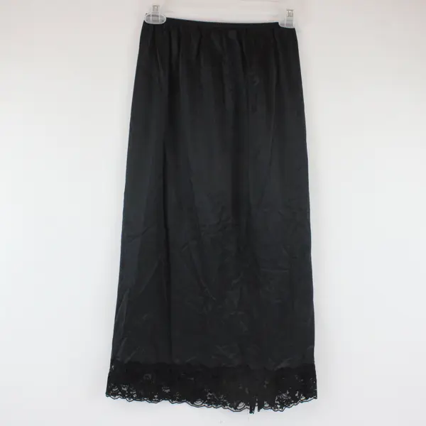 Sears Women's Black Nylon Half Slip Lingerie Size Small