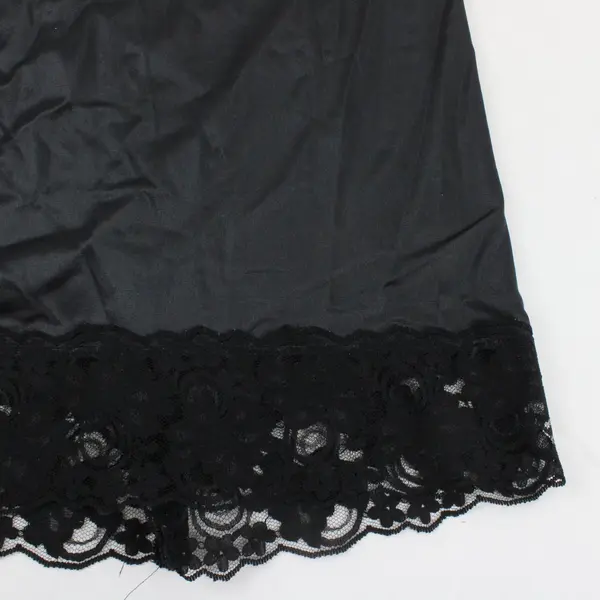 Sears Women's Black Nylon Half Slip Lingerie Size Small