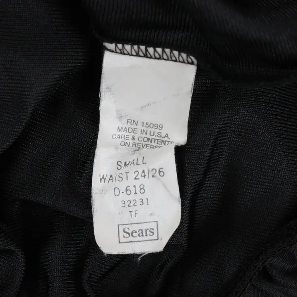 Sears Women's Black Nylon Half Slip Lingerie Size Small