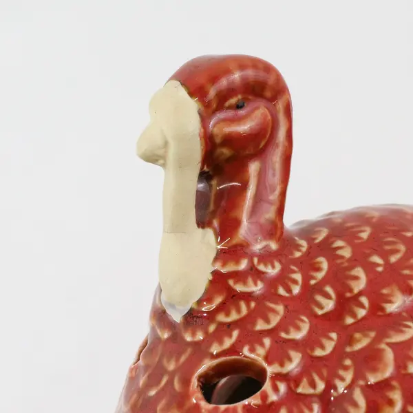2004 Design Inspirations Ceramic Thanksgiving Turkey Tealight Candle Holder  