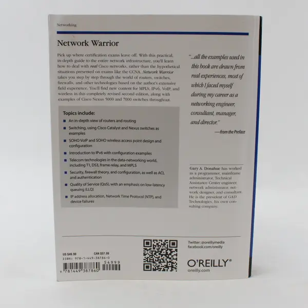 Network Warrior Gary A. Donahue CCNA Exam O'Reilly Networking Book
