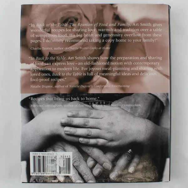 Back to the Table Reunion of Food and Family Art Smith Hardcover Cookbook