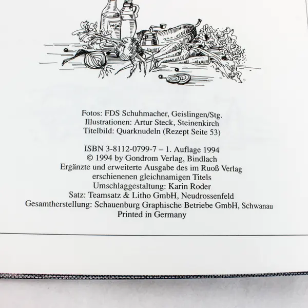 Ulmer Kochbuch Siegfried Ruoß Gondrom 1994 Hardcover 1. Auflage