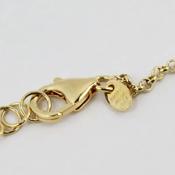 Milor 1995 2000 Lire Coin Pendant Necklace Gold Tone Bronze 19.5"