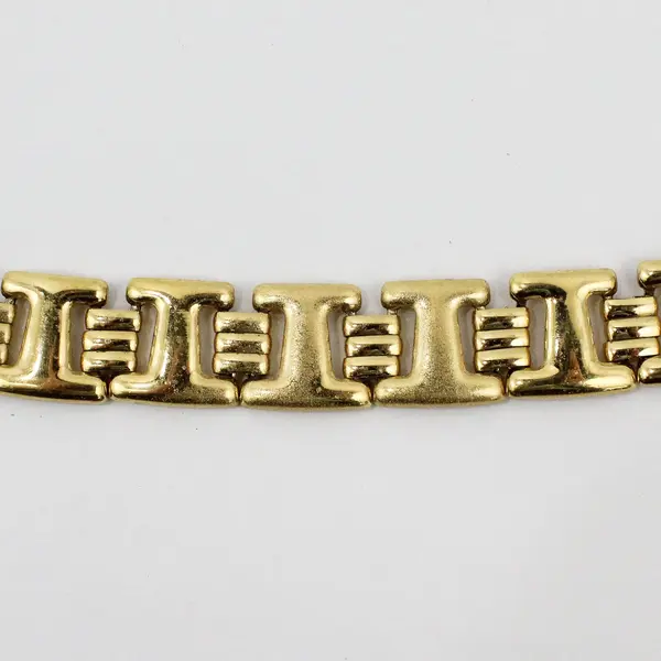 Vintage Monet Gold Tone Chunky Chain Link Choker Necklace 16 Inch