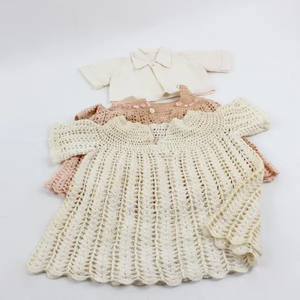 Mixed Lot of 11 Vintage Handmade Doll Clothes FLAWED