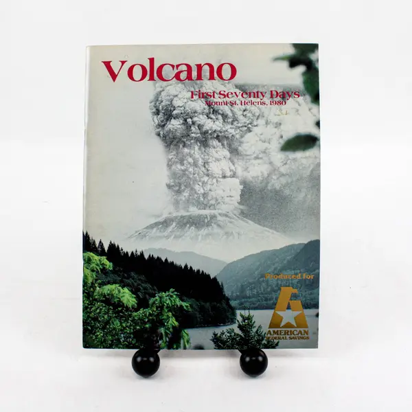 Lot of 2 Volcano Mt St Helens and Volcano Coloring Book 