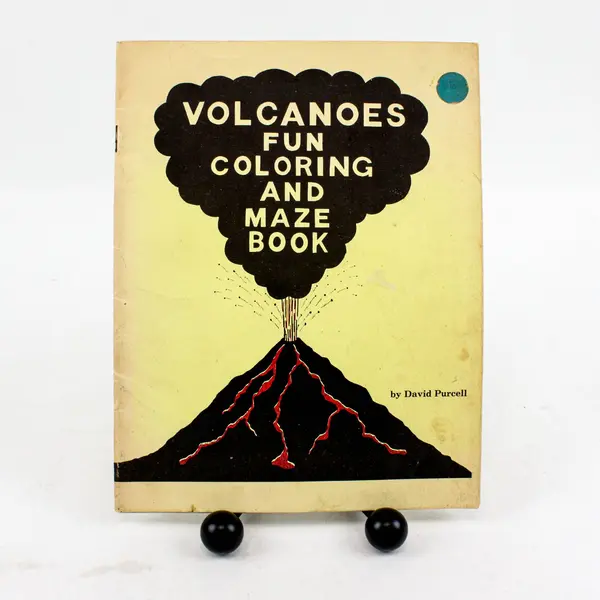 Lot of 2 Volcano Mt St Helens and Volcano Coloring Book 