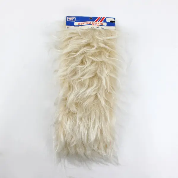 Vintage Westrim Crafts Blond Craft Fur Fabric 9x12 Sewing Costume