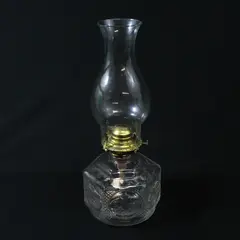 Vintage Lamplight Farms Glass Kerosene Lantern Horse Buggy 14.5in
