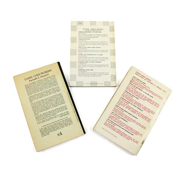 Barnes & Noble Chess Books 3 Paperbacks Strategy First Book Problems