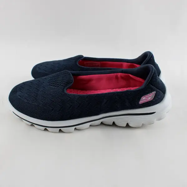 Skechers GOwalk 2 Axis Women's Slip-On Shoes Navy Blue Size 5