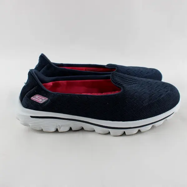 Skechers GOwalk 2 Axis Women's Slip-On Shoes Navy Blue Size 5