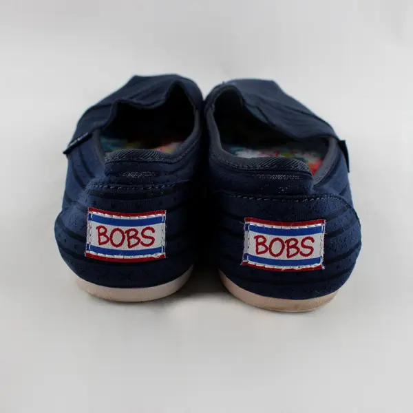 BOBS by Skechers Women's Navy Blue Slip-On Flats Size 6.5 Comfort