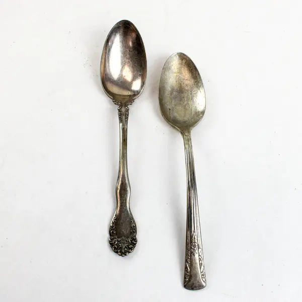 Vintage Set of 6 Various Brands Mismatched Patterns Silverplate Utensils
