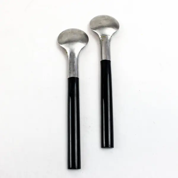 Lot of 2 Nespresso Vertuo Coffee Spoons with Black Handle, 6"