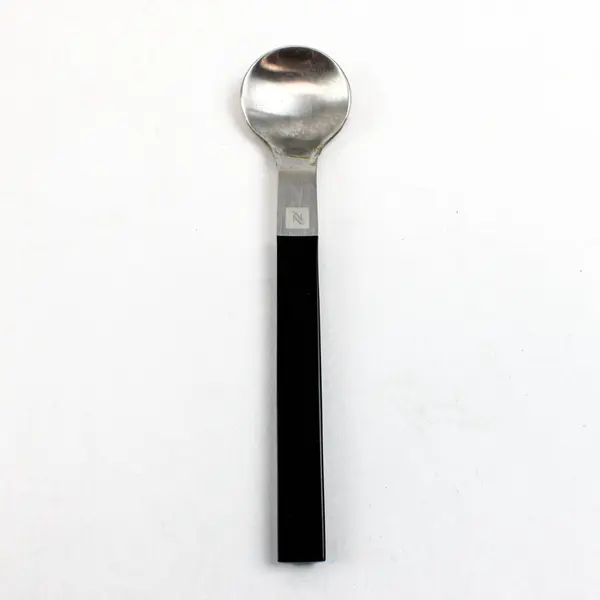 Lot of 2 Nespresso Vertuo Coffee Spoons with Black Handle, 6"