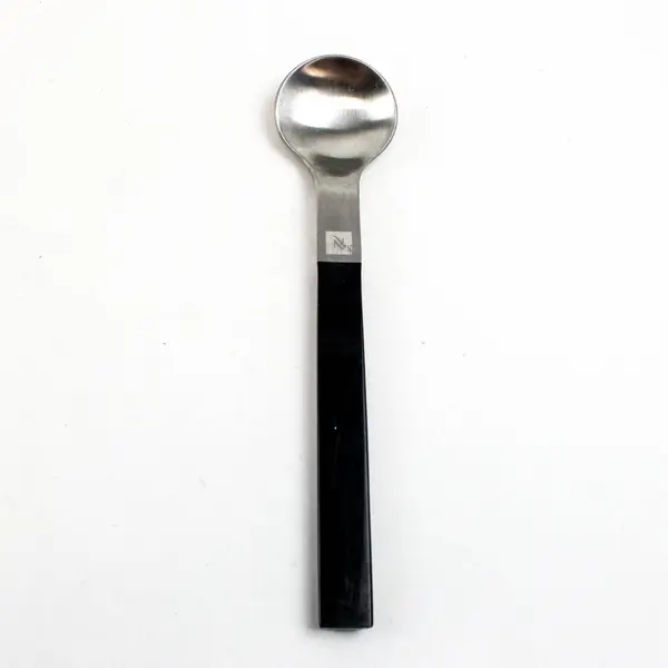 Lot of 2 Nespresso Vertuo Coffee Spoons with Black Handle, 6"