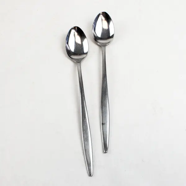 Lot of 2 AMC Venice Stainless Steel Iced Tea Spoons 7 5/8" long Made in Japan 