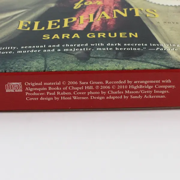 Water for Elephants by Sara Gruen 2010 10 CD Audiobook Unabridged 11.5 Hours
