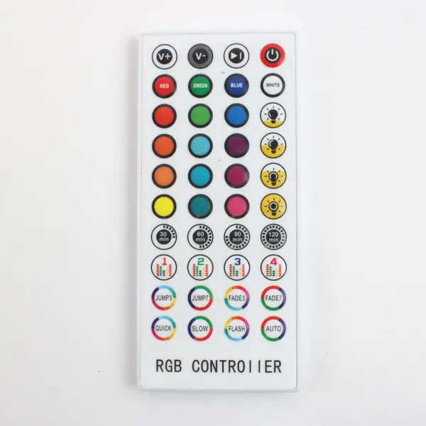 24-Key IR Remote Control for RGB LED Strip Lights Used