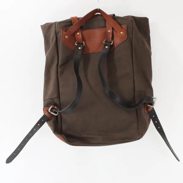 Tanner Goods Brown Canvas Rucksack Backpack Travel Work School