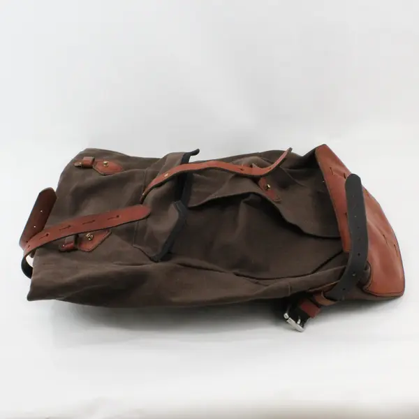 Tanner Goods Brown Canvas Rucksack Backpack Travel Work School