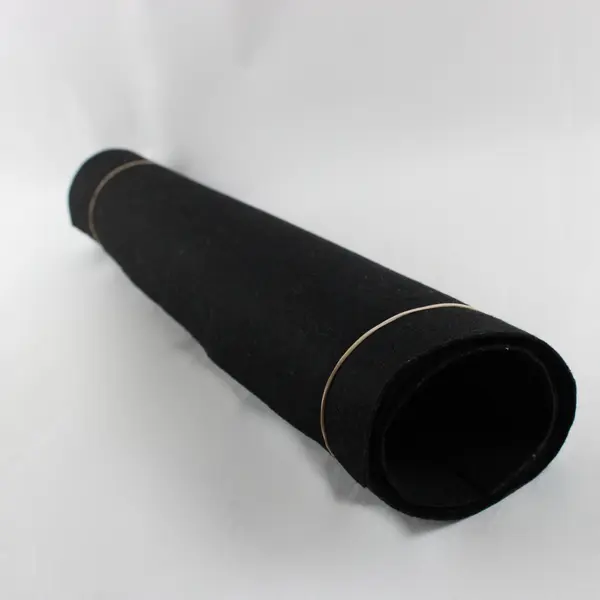 Black Felt Fabric 46.5 x 26.25 Inch Craft Sewing DIY Pre-Owned