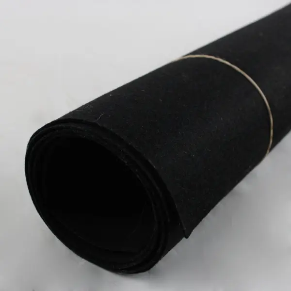 Black Felt Fabric 46.5 x 26.25 Inch Craft Sewing DIY Pre-Owned