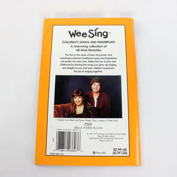 Lot of 2 Wee Sing Children's Songs/Fingerplays Songbooks Pamela Beall Susan Nipp