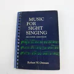 Music for Sight Singing 2nd Ed Robert W. Ottman 1967 Textbook