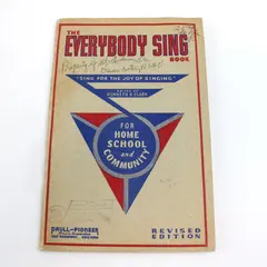 1935 The Everybody Sing Book Paull-Pioneer Revised Edition Sheet Music
