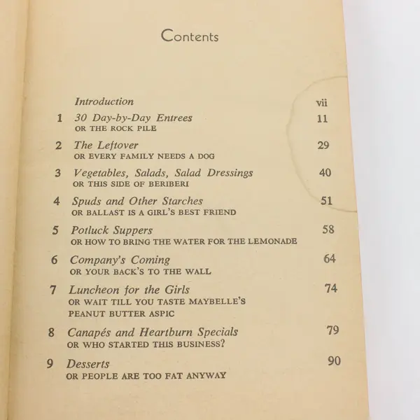 The I Hate to Cook Book Peg Bracken 1965 First Crest Paperback