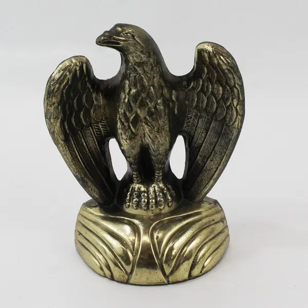 Vintage Brass Eagle Bookends Pair 