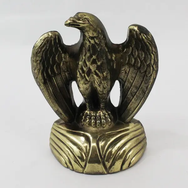 Vintage Brass Eagle Bookends Pair 