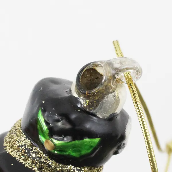 Kurt Adler Snowman Hand Blown Glass Christmas Ornament Scarf Hat 5 in