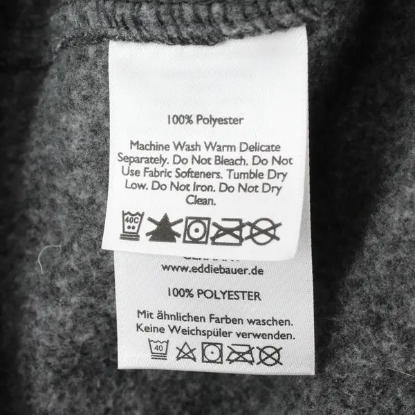 Eddie Bauer Women's XS Gray Fleece Vest Full Zip Stand Collar