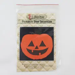 Vintage Patch Press Pumpkin Door Decoration Applique Sewing Pattern 342A 