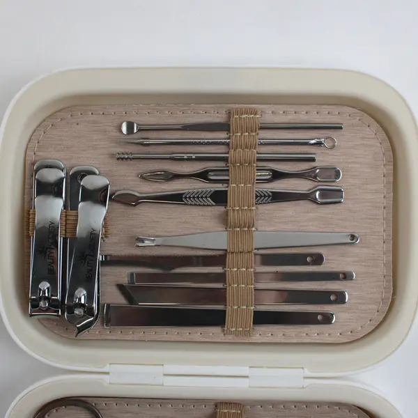 Beauty Society Nail Care Manicure Pedicure Tool Kit Case