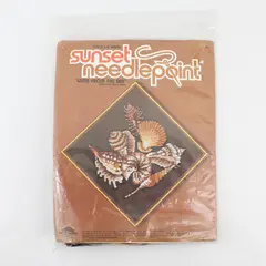 1978 Sunset Designs Gems From The Sea Wayne Maurer Wool Needlepoint Kit