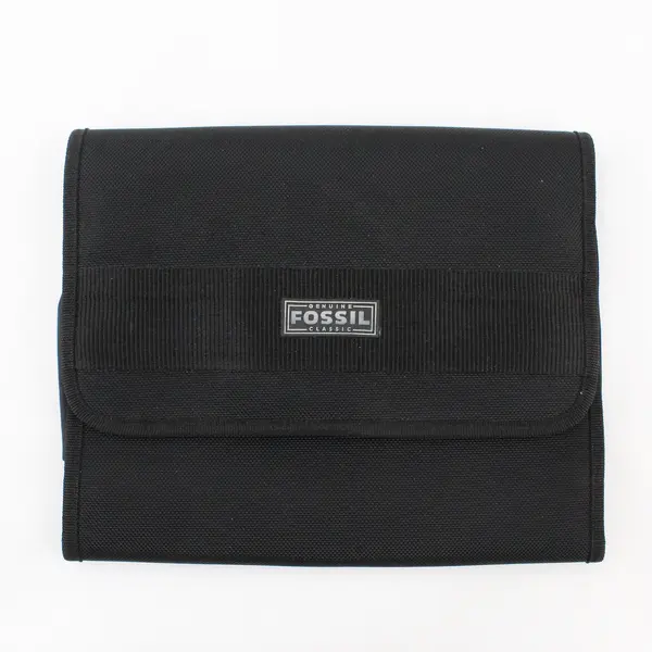 Fossil Classic Black Hanging Travel Toiletry Organizer