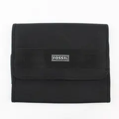 Fossil Classic Black Hanging Travel Toiletry Organizer