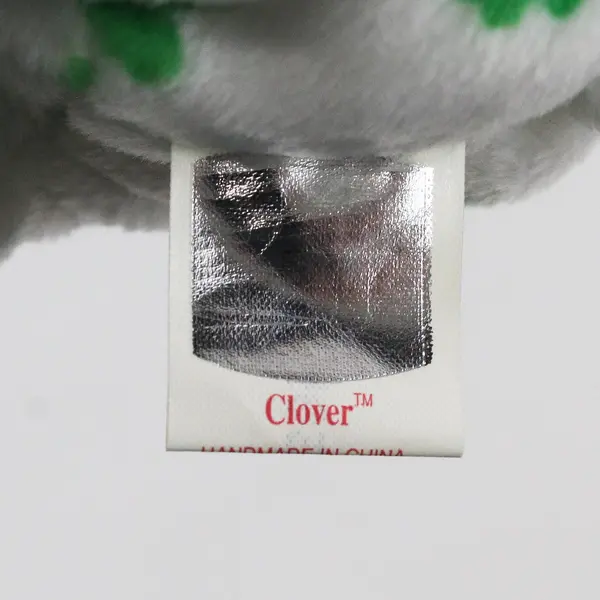 Vintage Ty Beanie Baby Clover the Bear Plush St. Patrick's Day 6 Inch