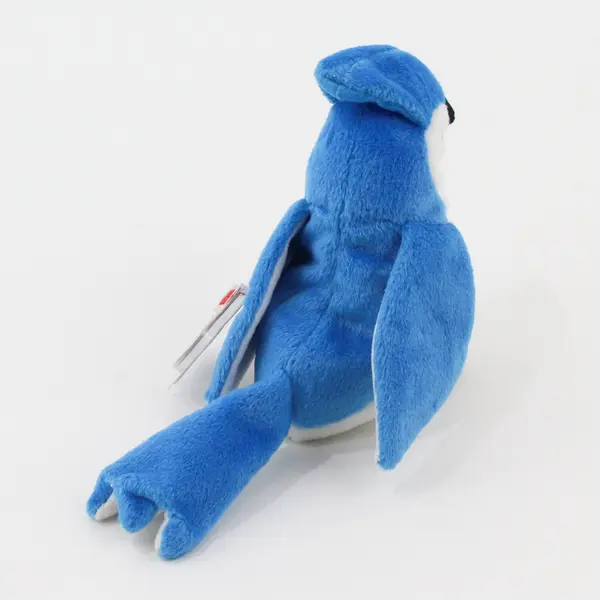Vintage Ty Beanie Baby Rocket The Blue Jay Plush Toy