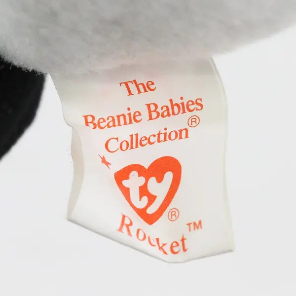 Vintage Ty Beanie Baby Rocket The Blue Jay Plush Toy