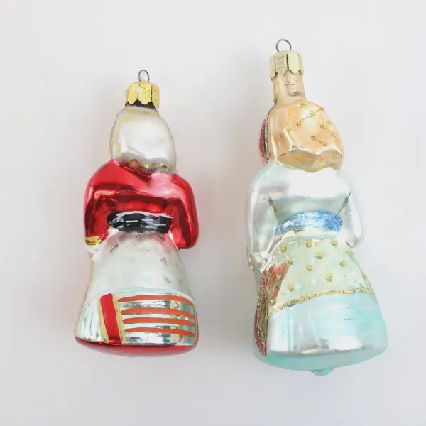 Lot of 2 VTG 1990 Christopher Radko Singing Ornaments  "Gypsy Queen" and "Diva" 