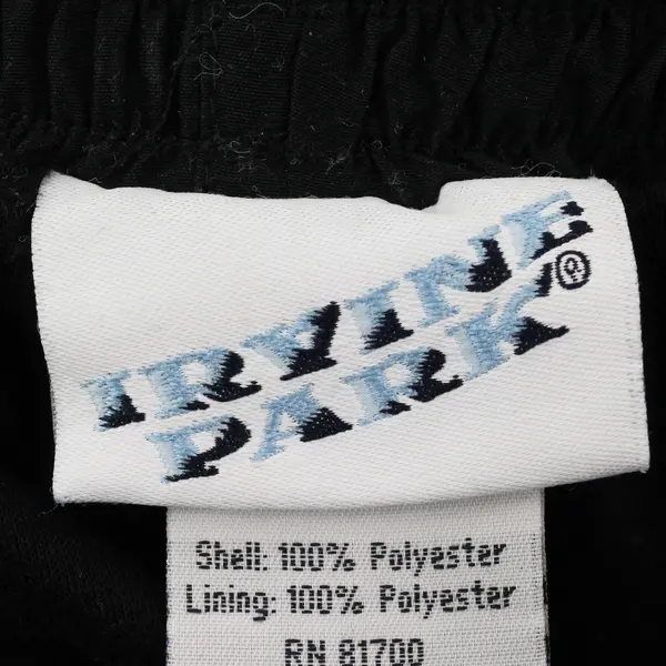 Tek Gear Men's Black Track Pants White Side Stripes Drawstring Size L