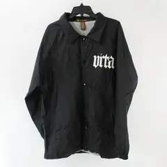 Harriton Men's Black Lined Windbreaker Button Front Graphic Size L