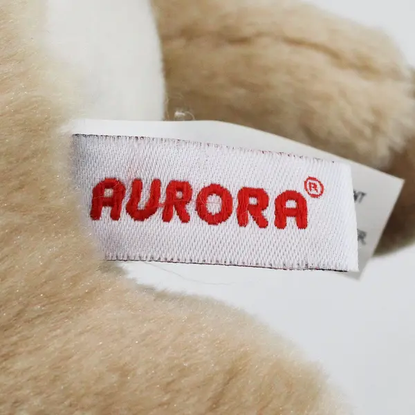 Aurora Big Horn Ram Sheep Tan Plush Stuffed Animal Toy 8"