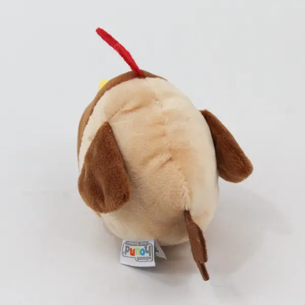 Outward Hound Raise the Woof Crinkly Round Chicken Dog Toy